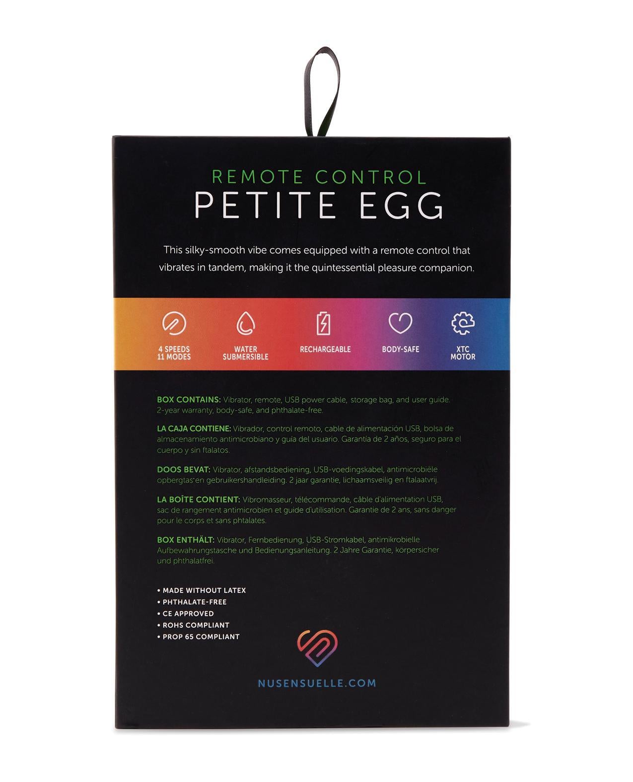 Sensuelle Remote Control 15 Function Petite Egg Tiffany Blue