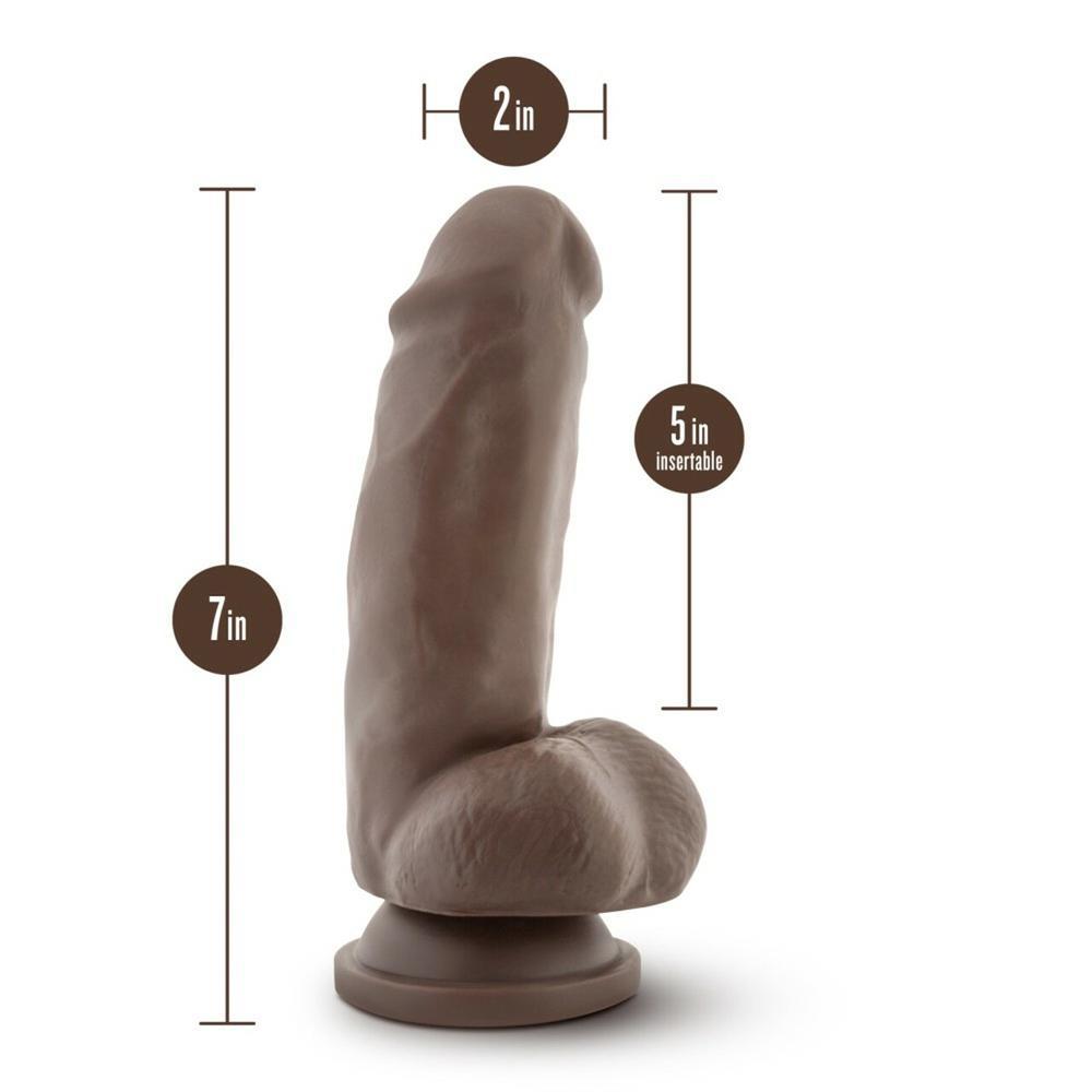 Dr. Skin Mr. Smith 7" Dildo With Suction Cup Chocolate