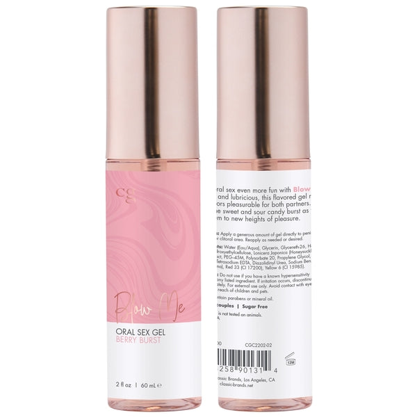 CG Blow Me Oral Sex Gel Berry Burst 2 oz.