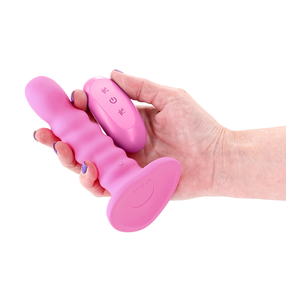 Colours Ribbed 5" Vibrating Pink
