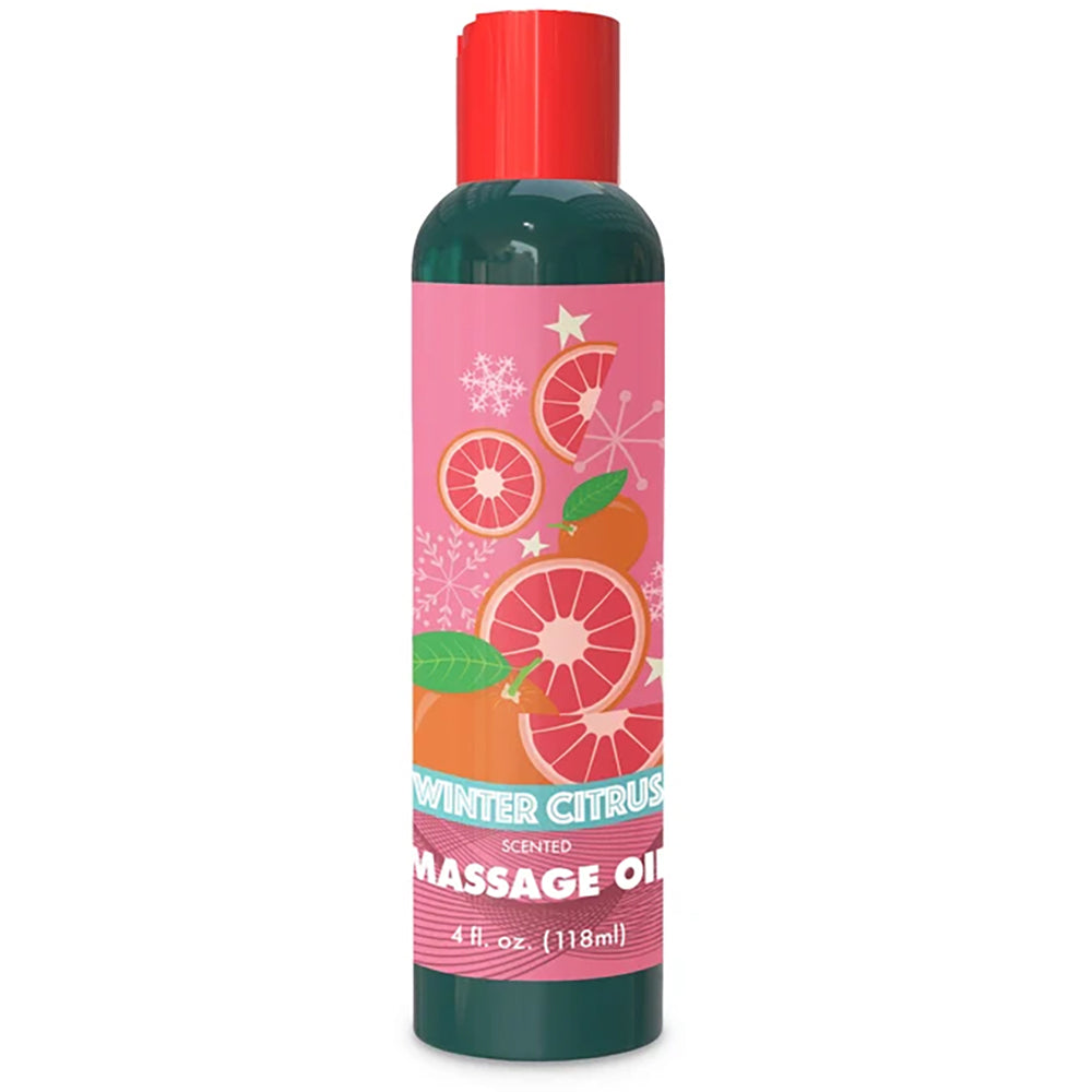 Holiday Massage Oil Winter Citrus 4 oz.