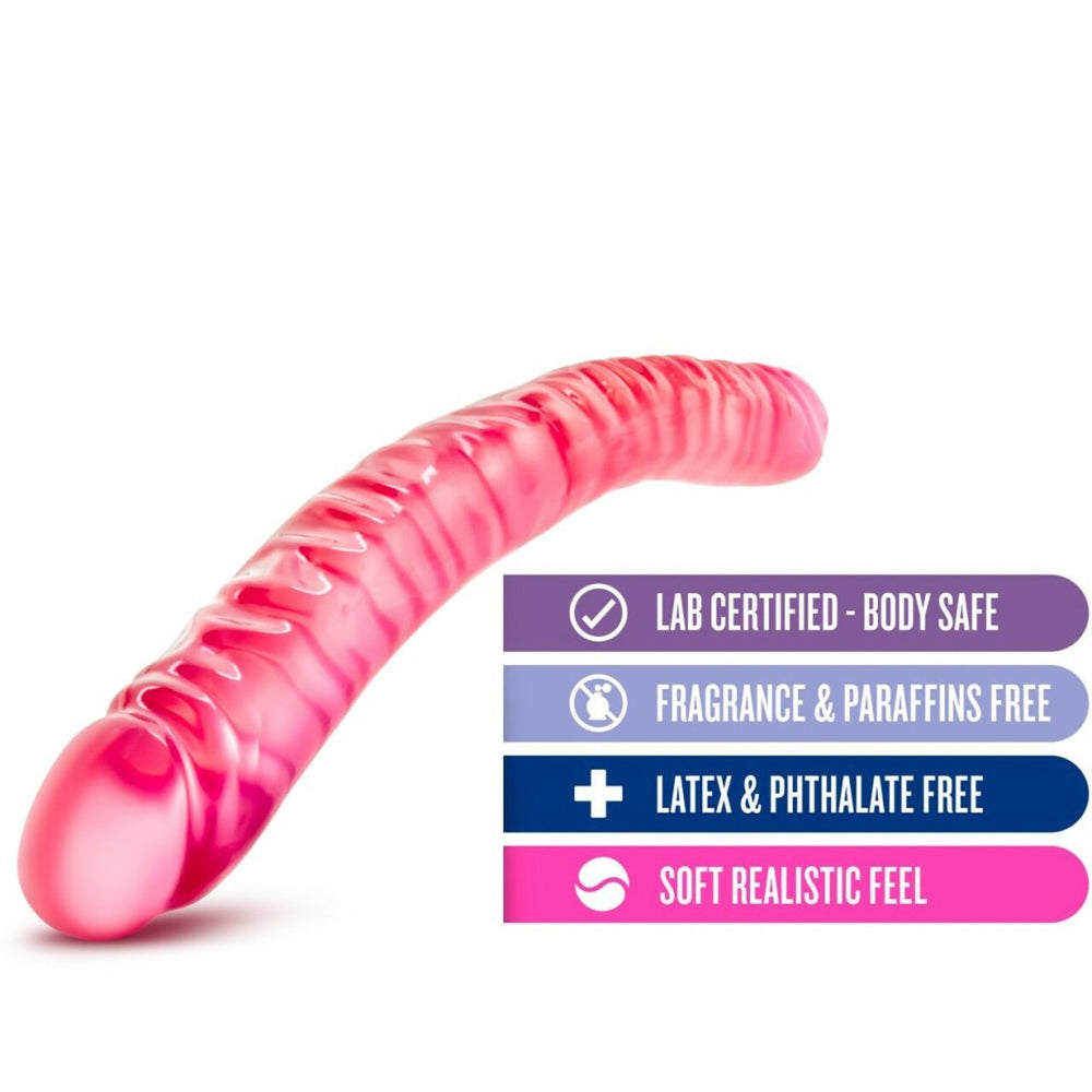 B Yours 18" Double Dildo Pink