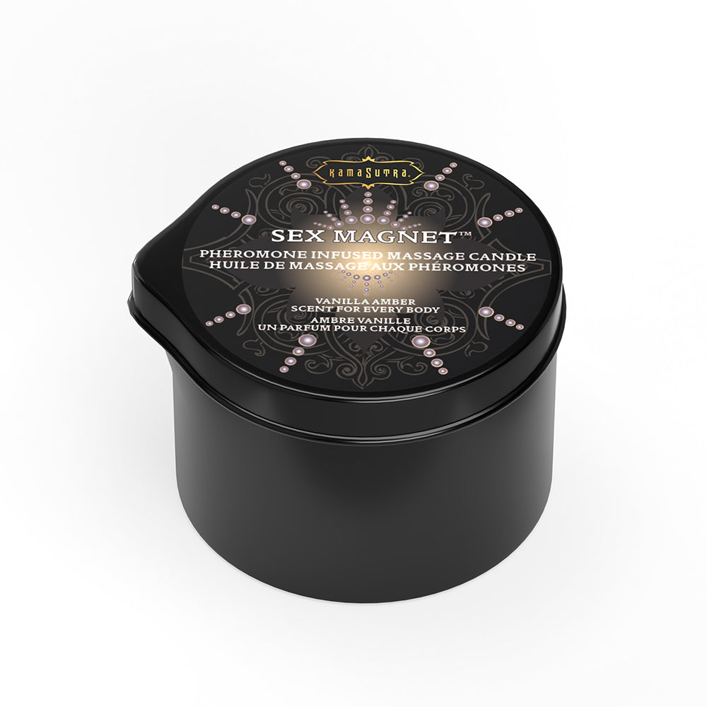 Kama Sutra Sex Magnet Massage Candle with Pour Spout 2 oz.