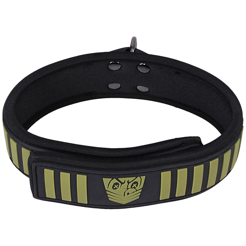 Fort Troff Tactical Collar & Leash Black/Green