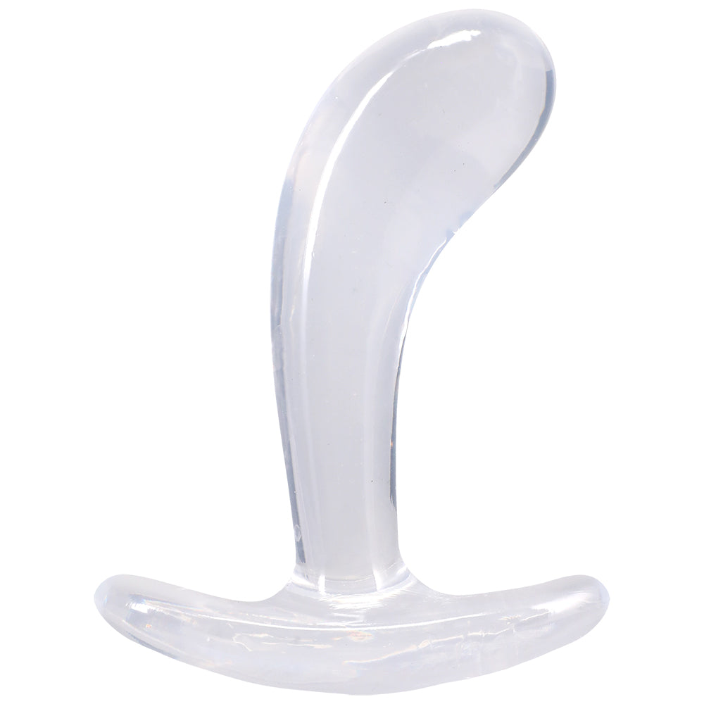 Crystal Jellies Curved Anal Trainer Set Clear
