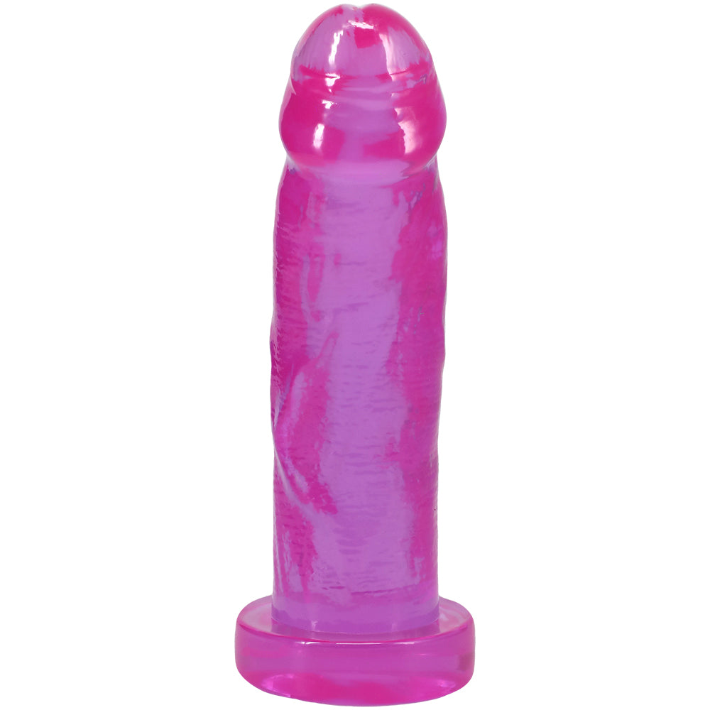 Crystal Jellies Realistic Cock 7 Inch Purple
