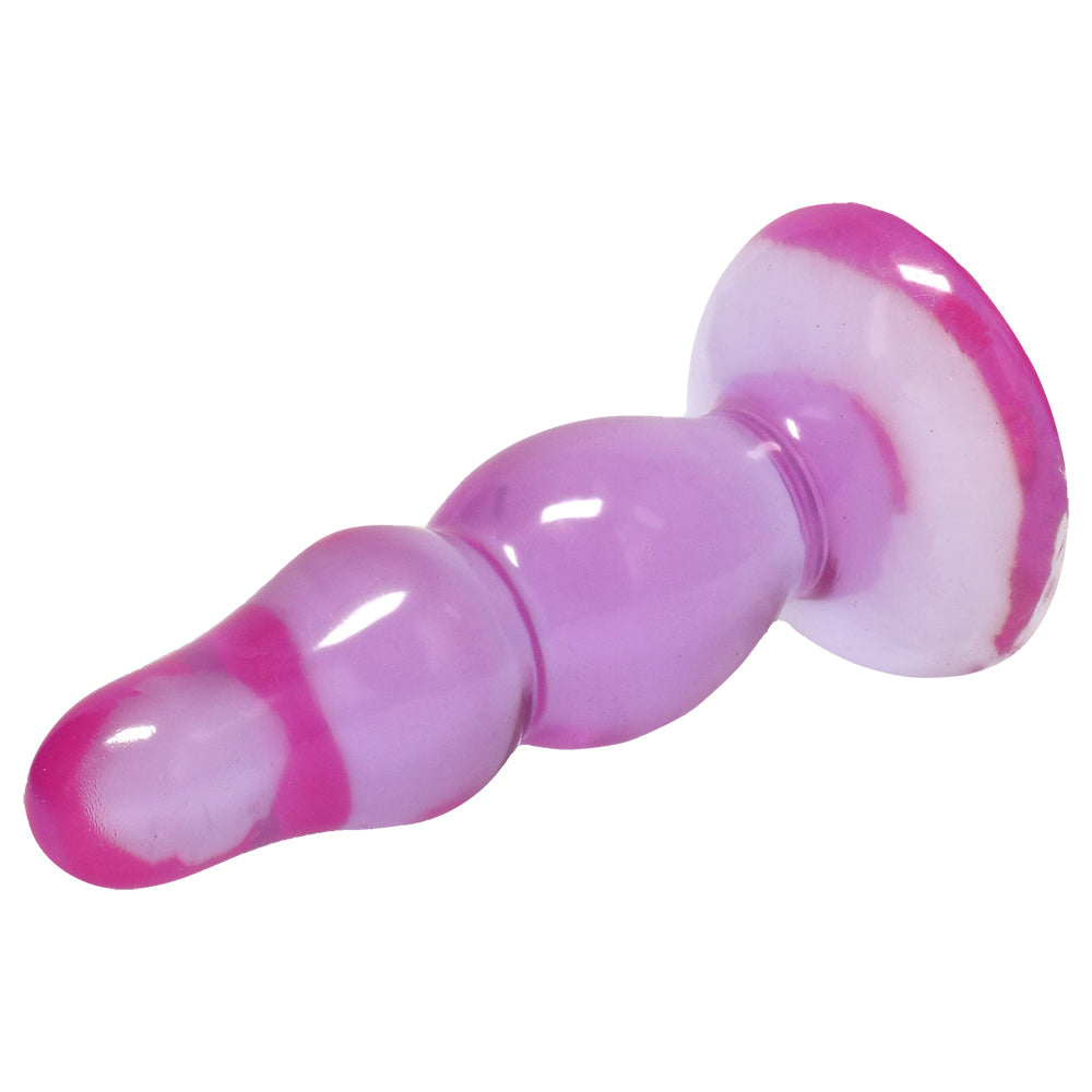 Crystal Jellies Novice Pop Plug 4 Inch Purple