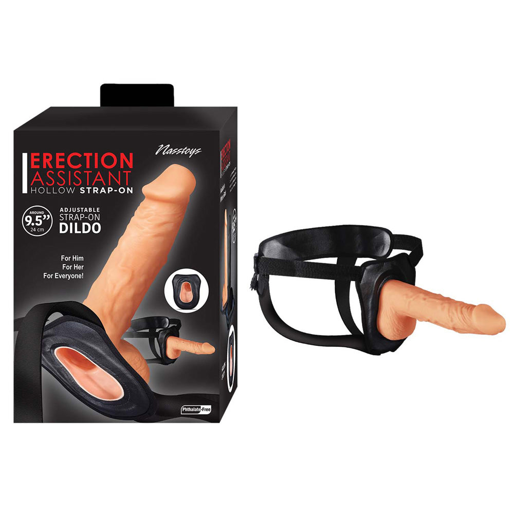 Erection Assistant Hollow Strap On White