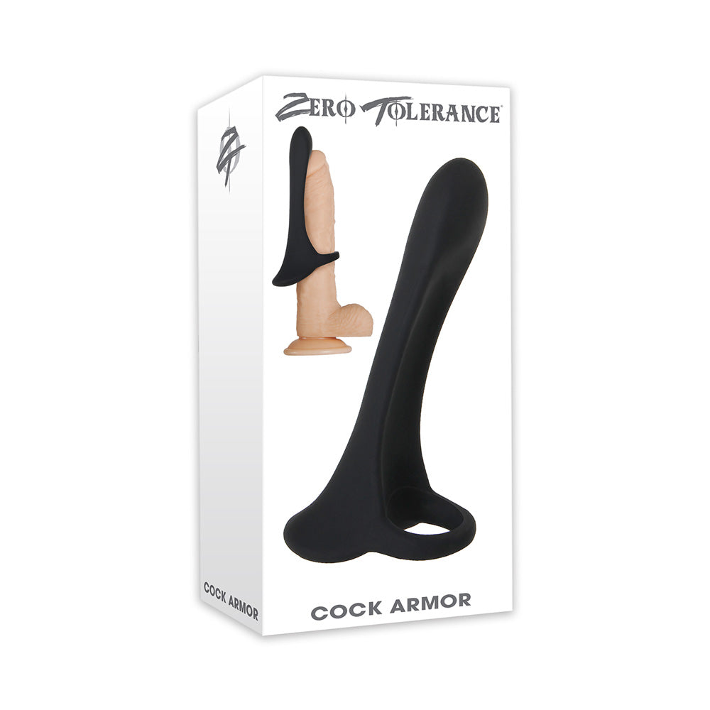 Cock Armour Black Vibrating Ring