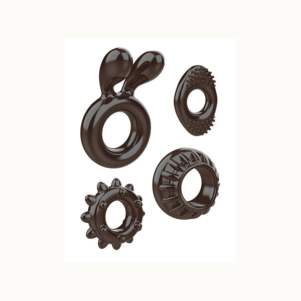 Ring My Bell Cock Ring Kit Black