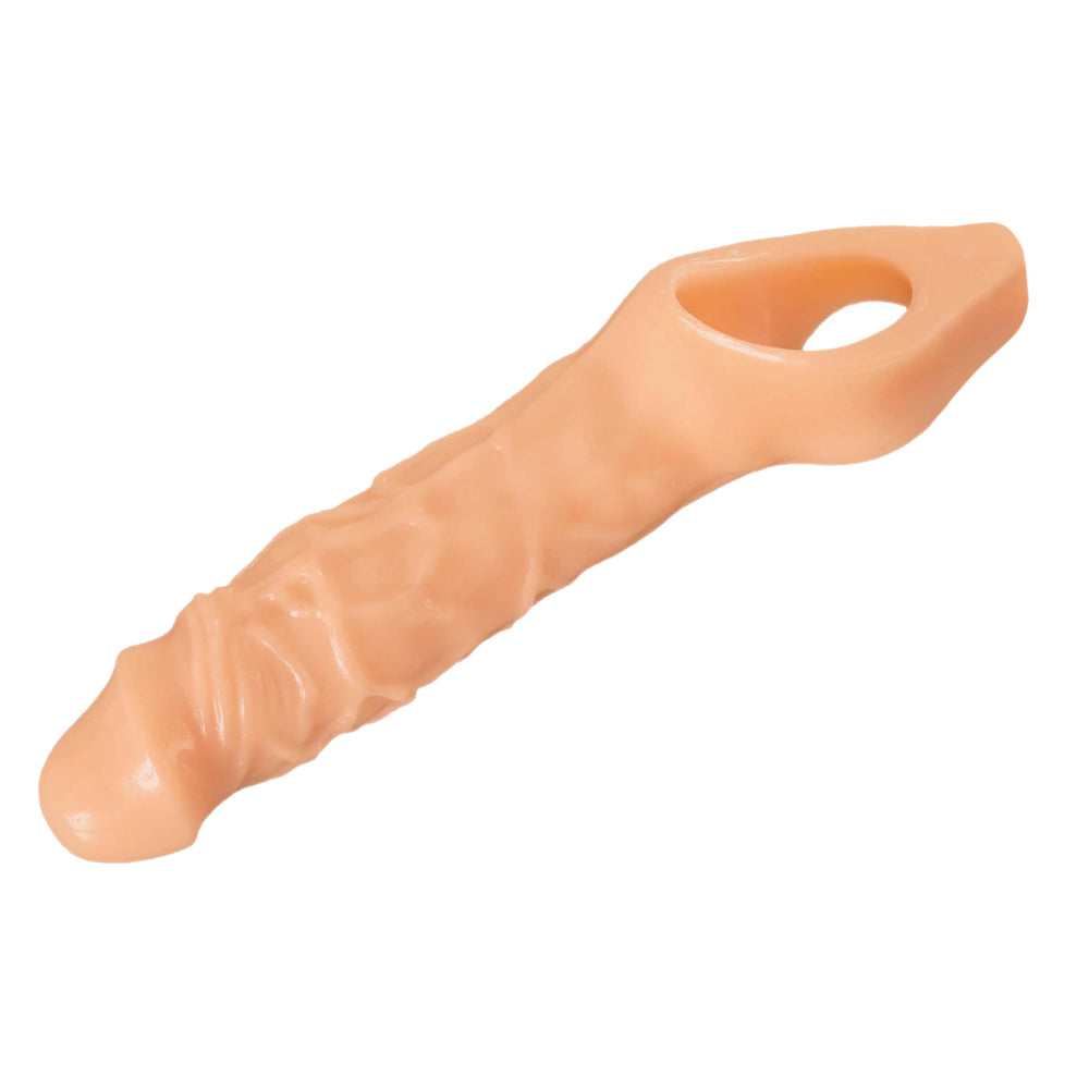 Size Matters Really Ample Penis Enhancer Sheath Flesh Color