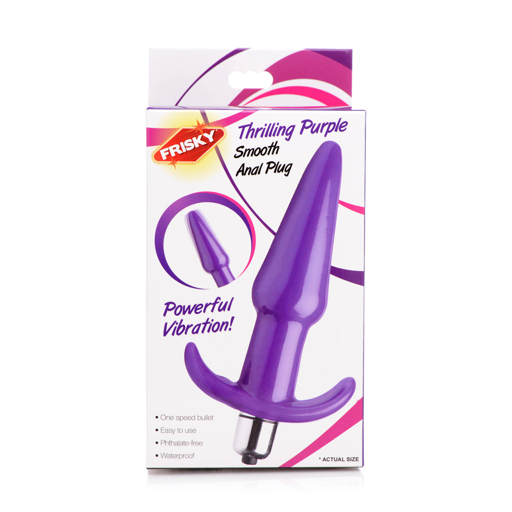 Frisky Thrilling Purple Smooth Anal Plug
