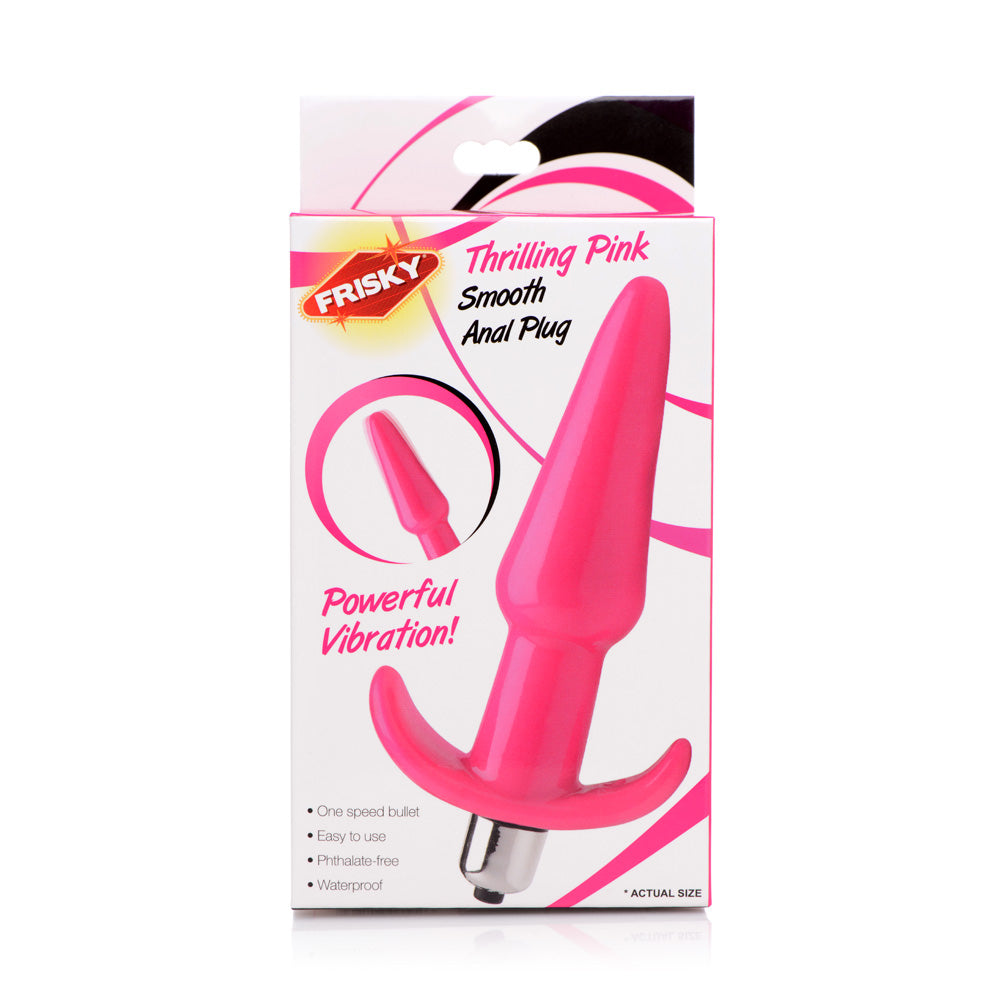 Frisky Thrilling Pink Smooth Anal Plug