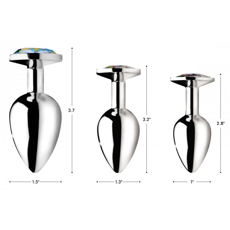 Booty Sparks Rainbow Prism Gem Anal Plug Small