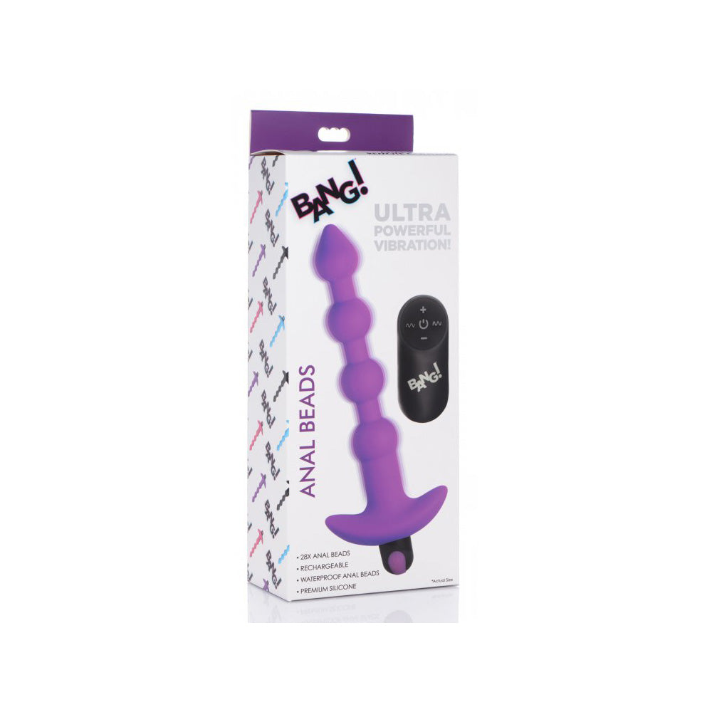 Bang! Vibrating Silicone Anal Beads & Remote Control