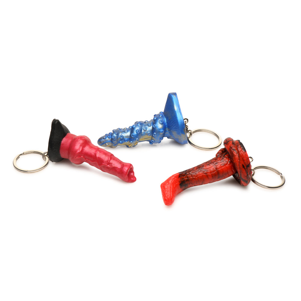 Creature Cocks Hell-Hound, Lord Kraken, & King Cobra Silicone Keychain Set