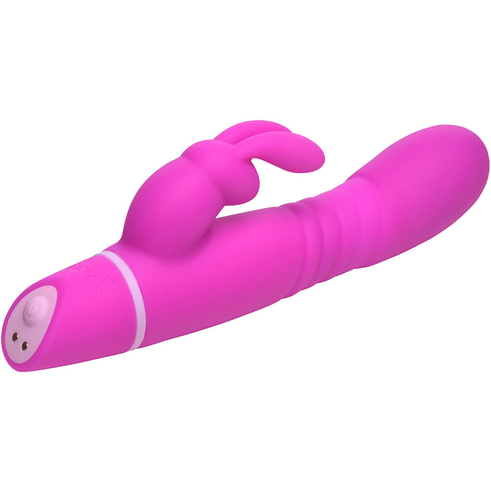 Bang! Thrusting Silicone Rabbit Vibrator Purple