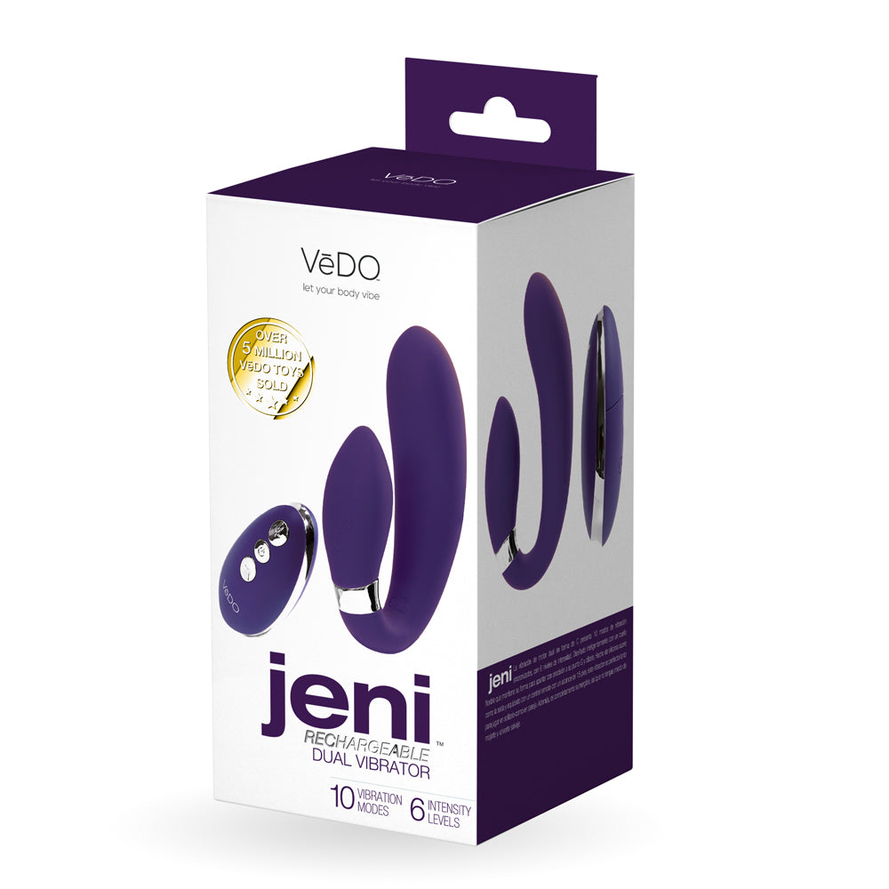 Jeni C-Shaped Dual Motor Vibe With Remote