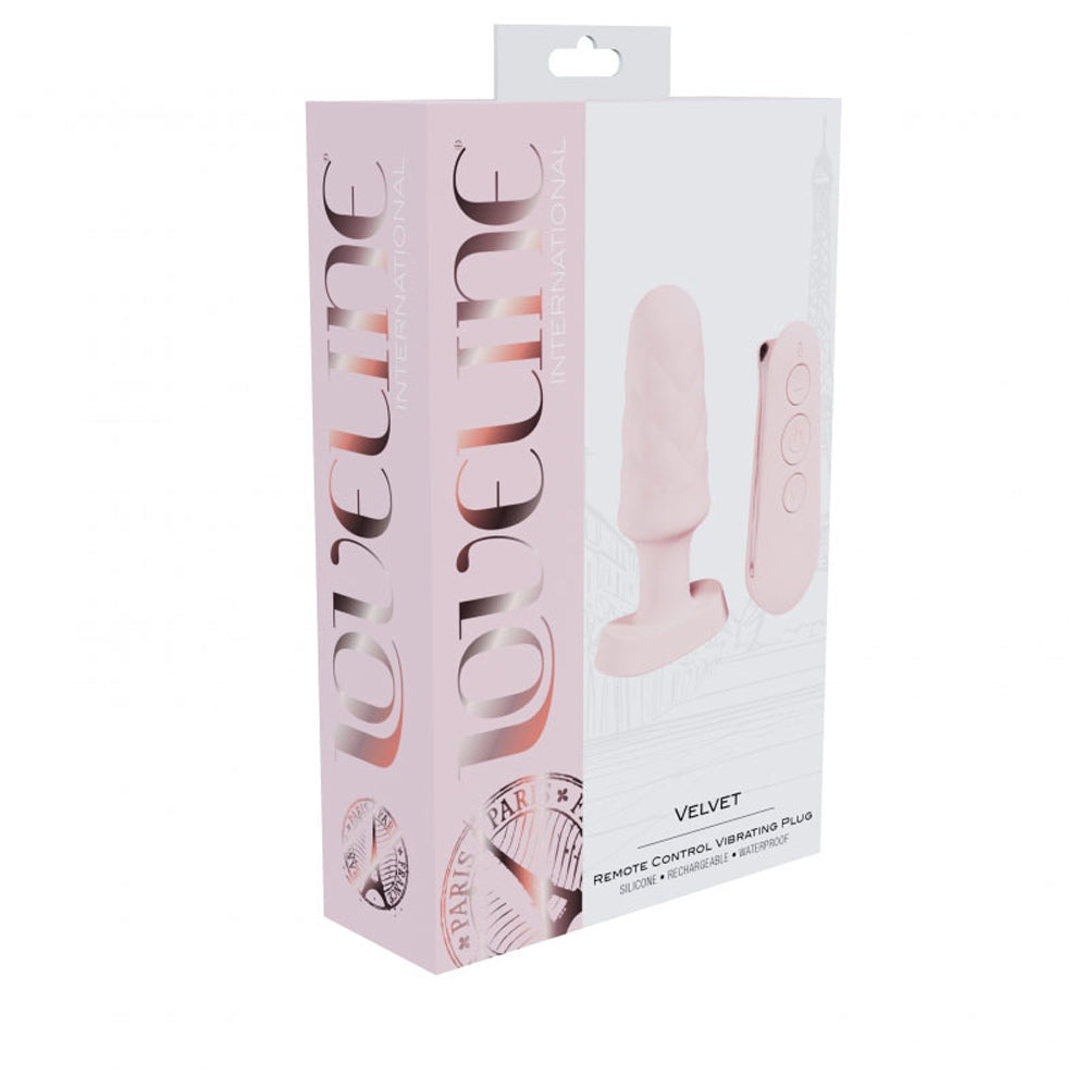 Loveline Velvet Remote Vibrating Plug