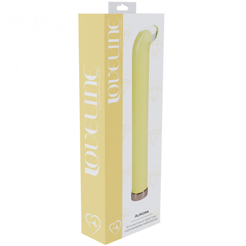 Loveline Aurora 6.3" G-Spot Glass Vibrator