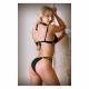 Alice Caged Bralette & Panty - L/XL Boxed - Temptations