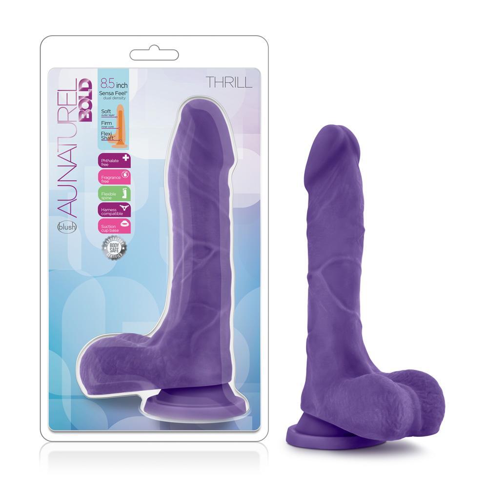 Au Naturel Bold Thrill 8.5" Dildo Purple - Temptations
