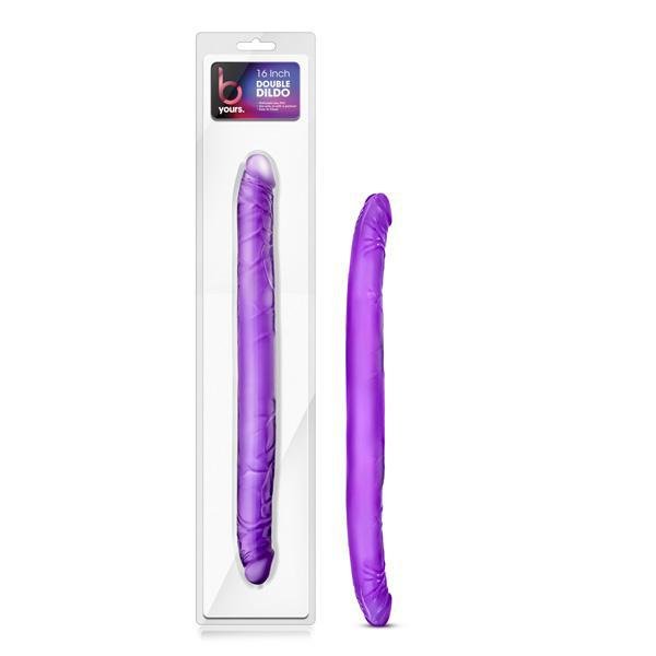 B YOURS 16'' DOUBLE DILO PURPLE - Temptations