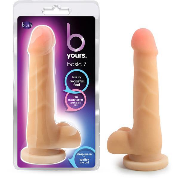 B Yours Basic 7" Dildo Natural - Temptations