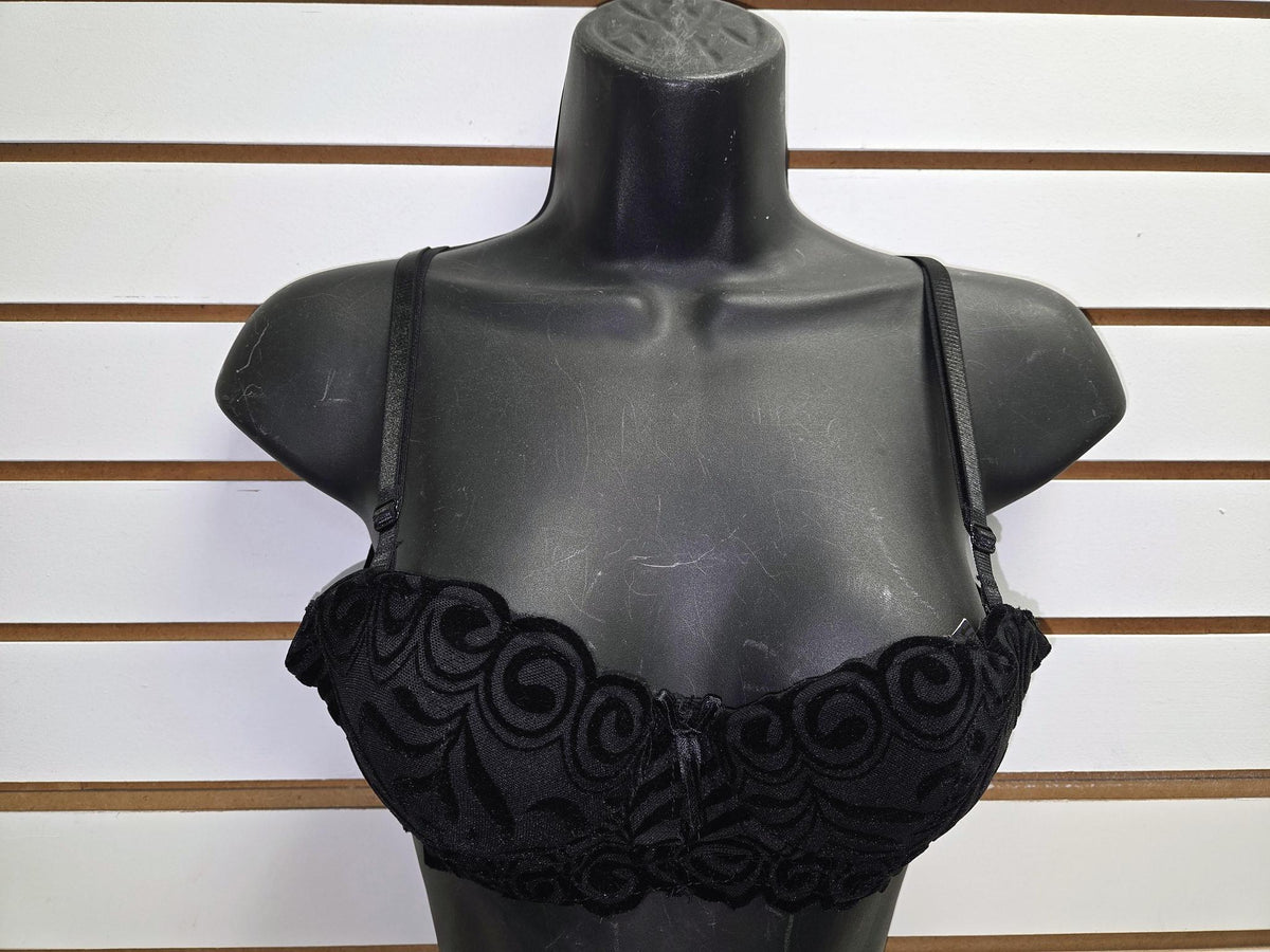 OLL SALE BRA BURNOUT VELVET 0808 BK S
