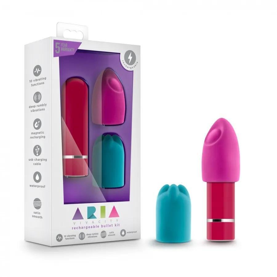 Blush ARIA VIVACITY RECHARGEABLE BULLET KIT CERISE - Temptations