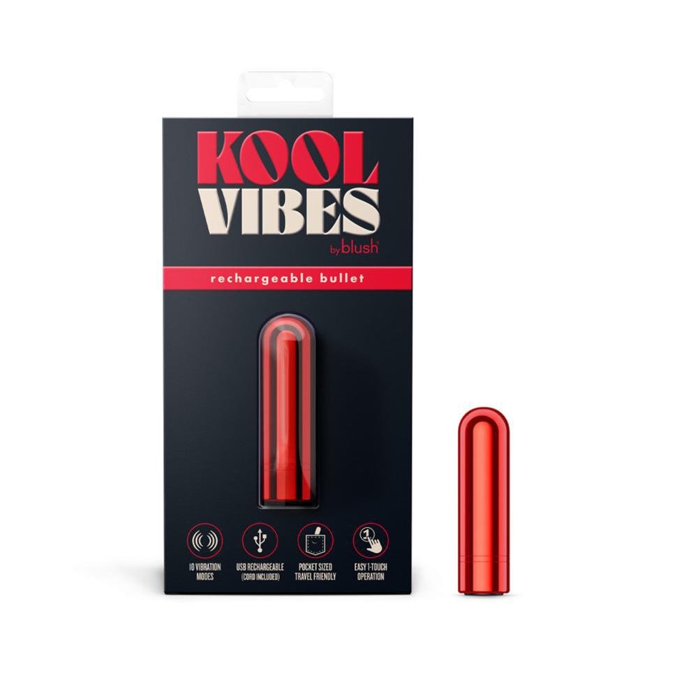 Blush Kool Vibes Rechargeable Mini Bullet Cherry - Temptations