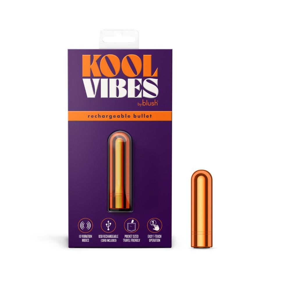 Blush Kool Vibes Rechargeable Mini Bullet Tangerine - Temptations