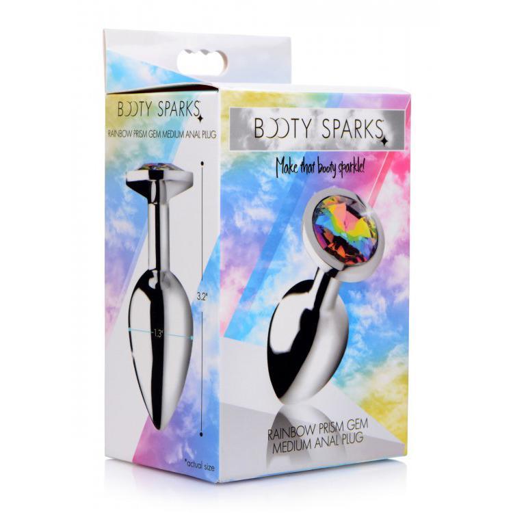 Booty Sparks Rainbow Prism Gem Anal Plug Medium - Temptations