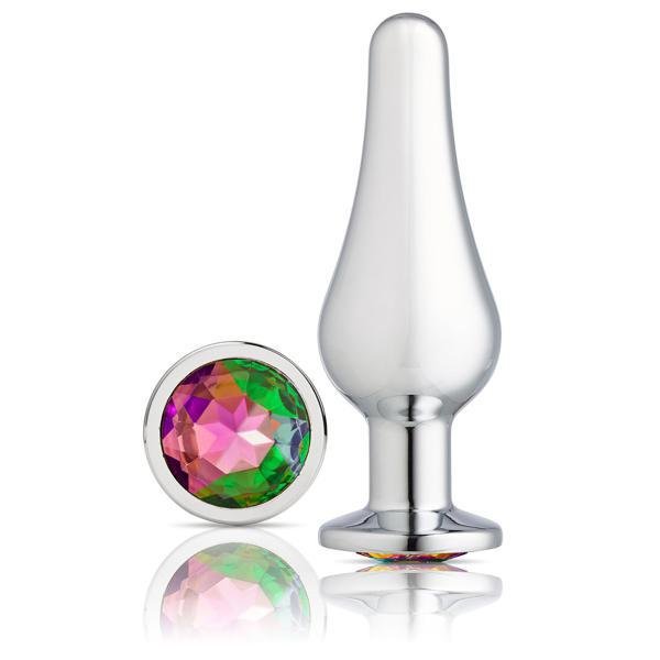 Cloud 9 Gems Silver Chromed Tall Anal Plug Small - Temptations