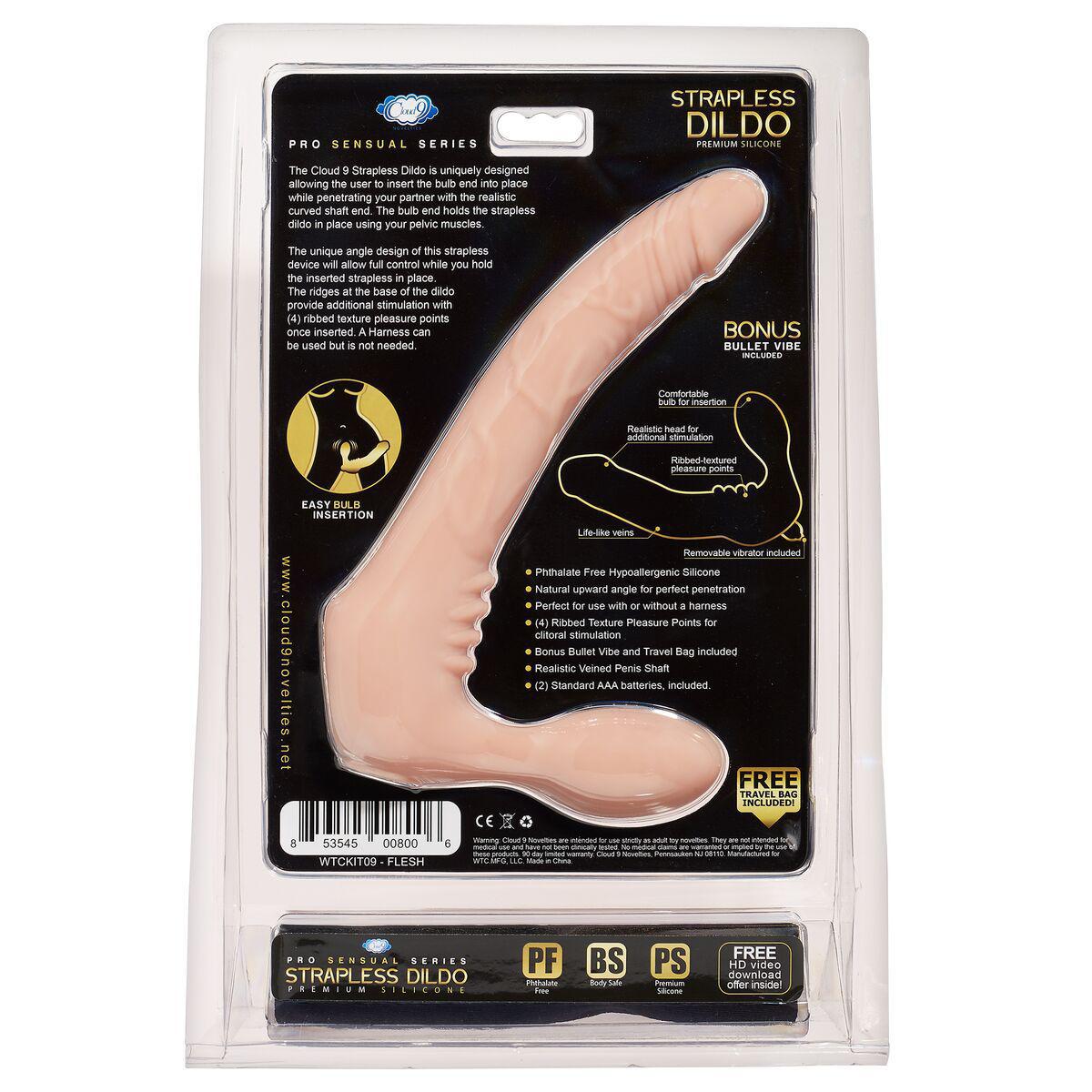 CLOUD 9 STRAPLESS DILDO FLESH - Temptations