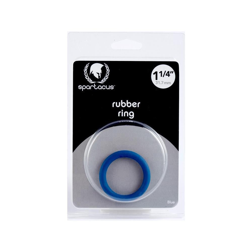 Cock Ring 1.25'' Rubber C - Ring - Blue - Temptations