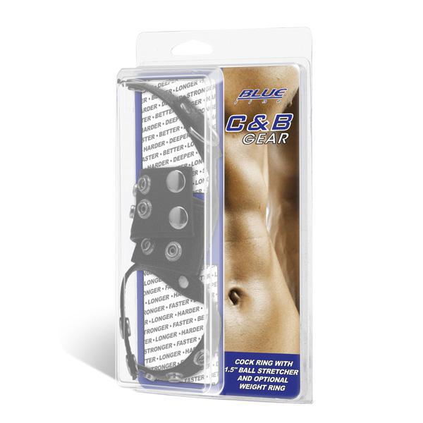 COCK RING WITH 1.5'' BALL STRETCHER AND OPTIONAL WEIGHT RING - Temptations