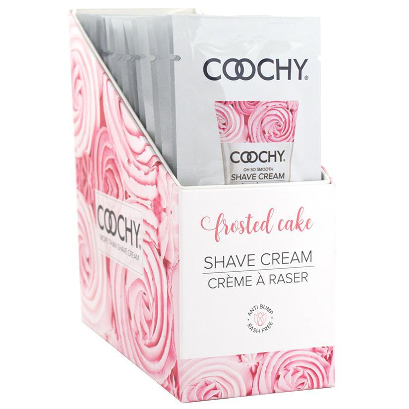 Coochy Shave Cream - Frosted Cake 15ml Foil (24) display - Temptations