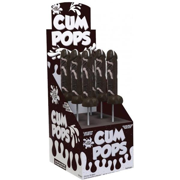 Cum Cock Pops Dark Chocolate 6Ct - Temptations