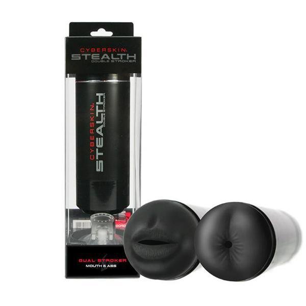 CYBERSKIN STEALTH DOUBLE STROKER MOUTH & ASS - Temptations