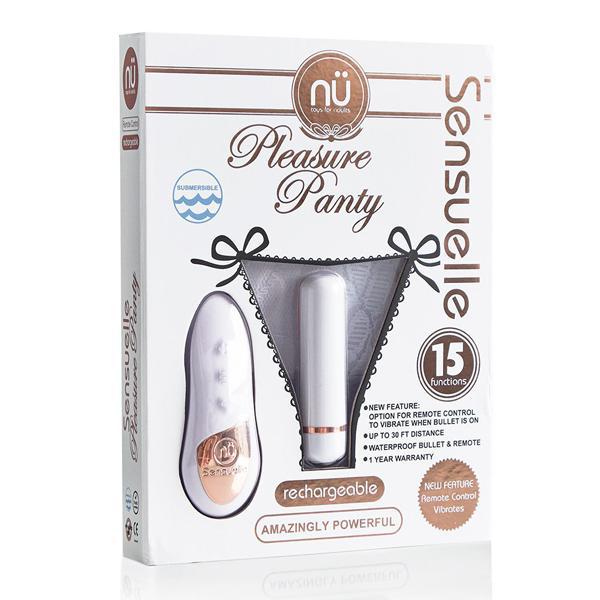 Sensuelle Remote Control Pleasure Panty 15 Function White