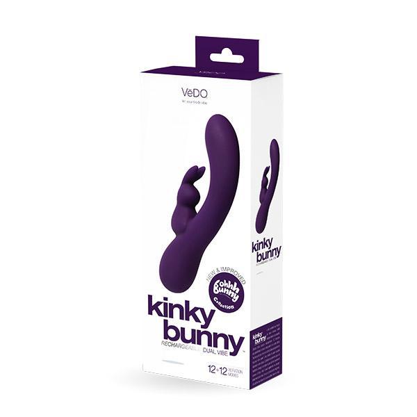 Vedo Kinky Bunny Rechargeable Rabbit Vibrator Deep Purple