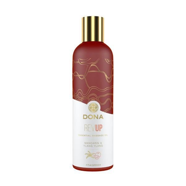 Dona Essential Massage Oil Rev Up Mandarin & Ylang Ylang 4 oz - Temptations