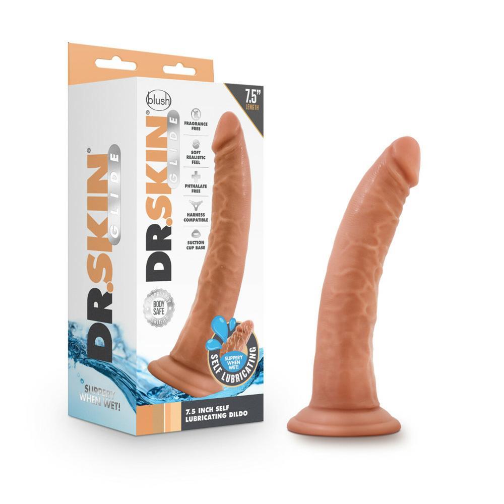 Dr. Skin Glide 7.5" Self Lubricating Dildo - Temptations