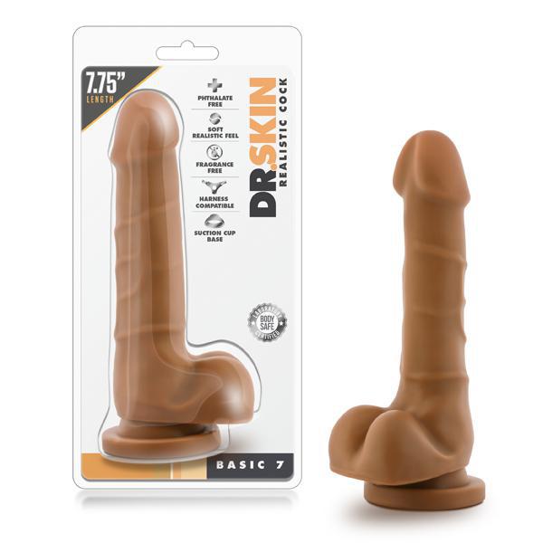 Dr. Skin Realistic Cock Basic 7 Mocha - Temptations