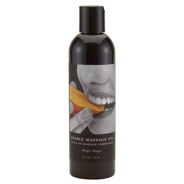 Earthly Body Edible Massage Oil - 8 oz Mango - Temptations