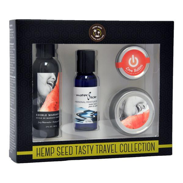Earthly Body Hemp Seed Tasty Travel Collection - Watermelon - Temptations