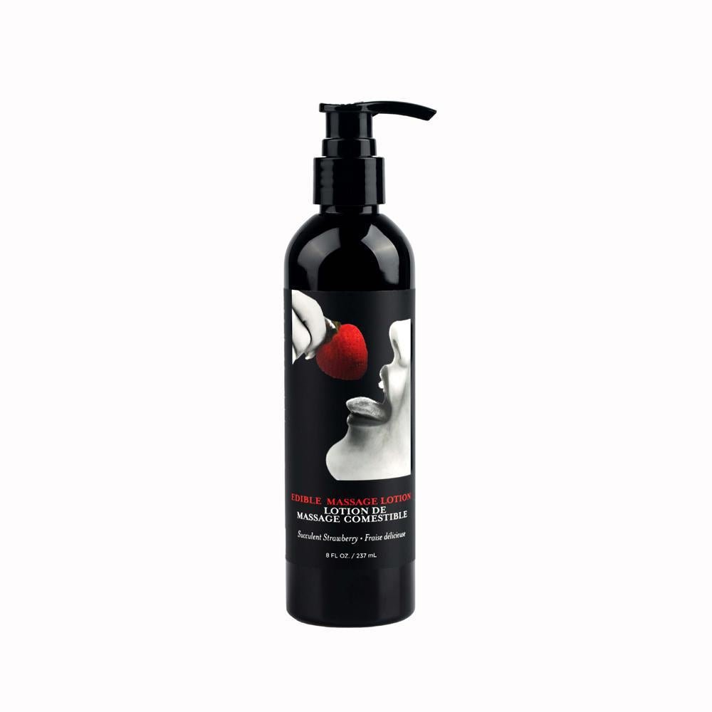 Edible Massage Lotion Strawberry 8 oz. - Temptations