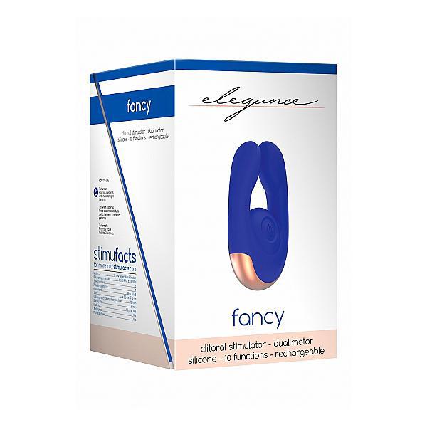 Elegance Dual Motor Clitoral Stimulator Fancy Blue - Temptations