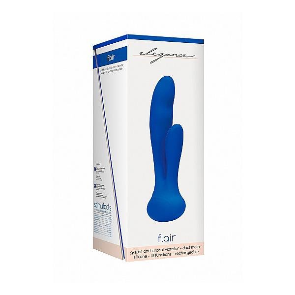 Elegance G - Spot And Clitoral Vibrator Flair Blue - Temptations